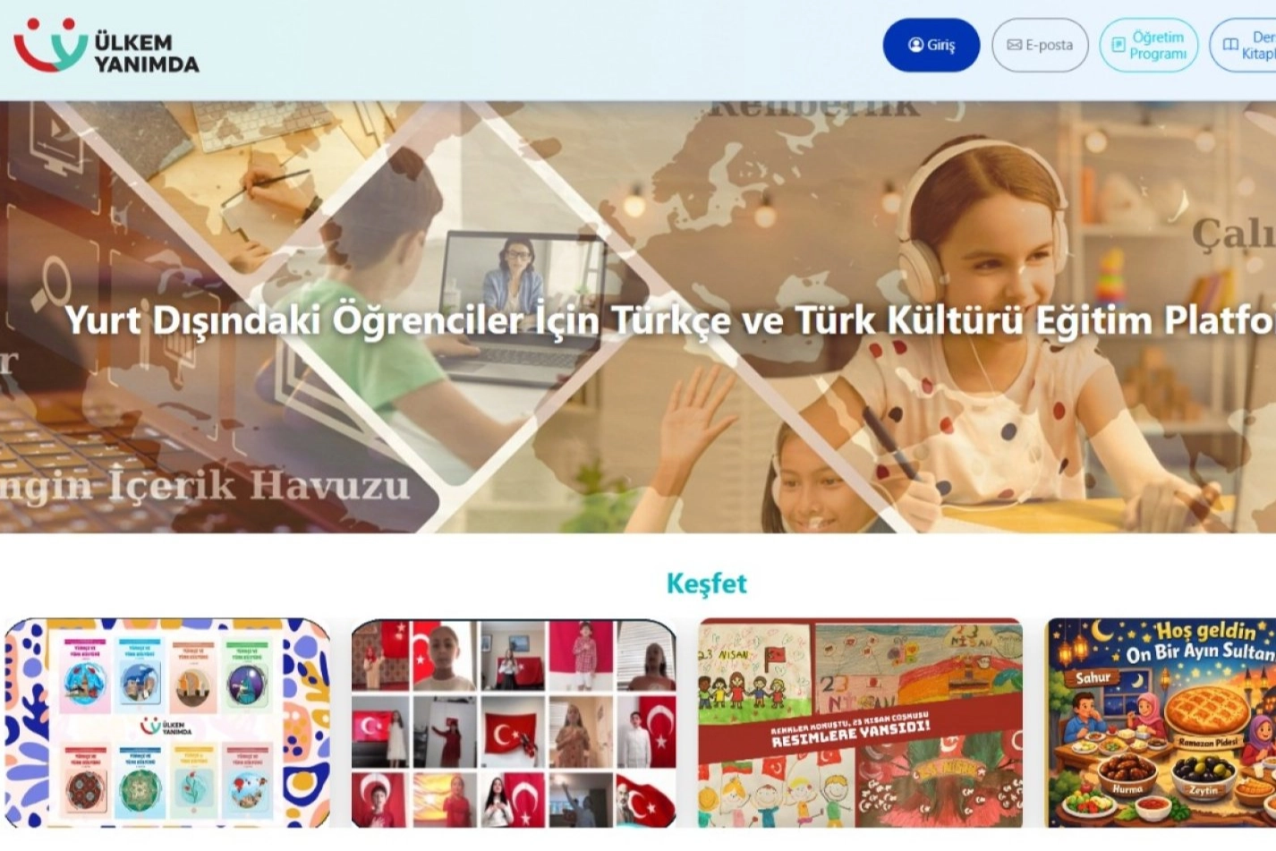 &Uuml;lkem Yanımda Platformu, T&uuml;rk&ccedil;e ve k&uuml;lt&uuml;r&uuml; evde &ouml;ğretiyor