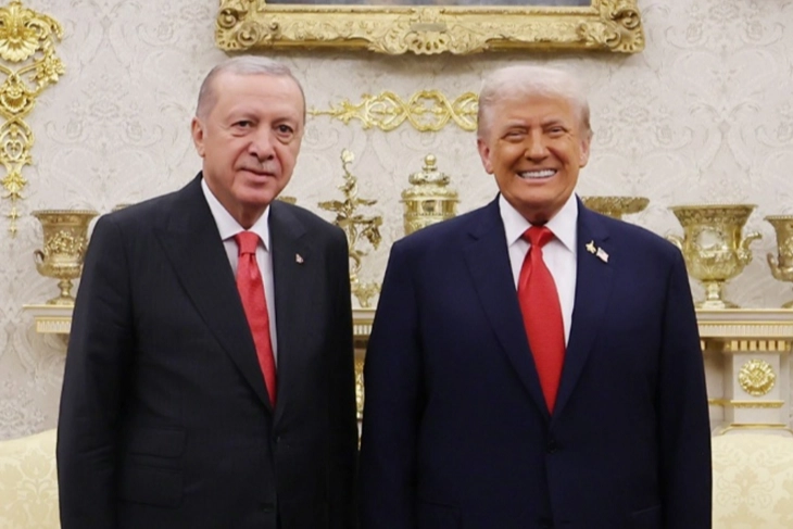 Cumhurbaşkanı Erdoğan, Trump'la g&ouml;r&uuml;şt&uuml;
