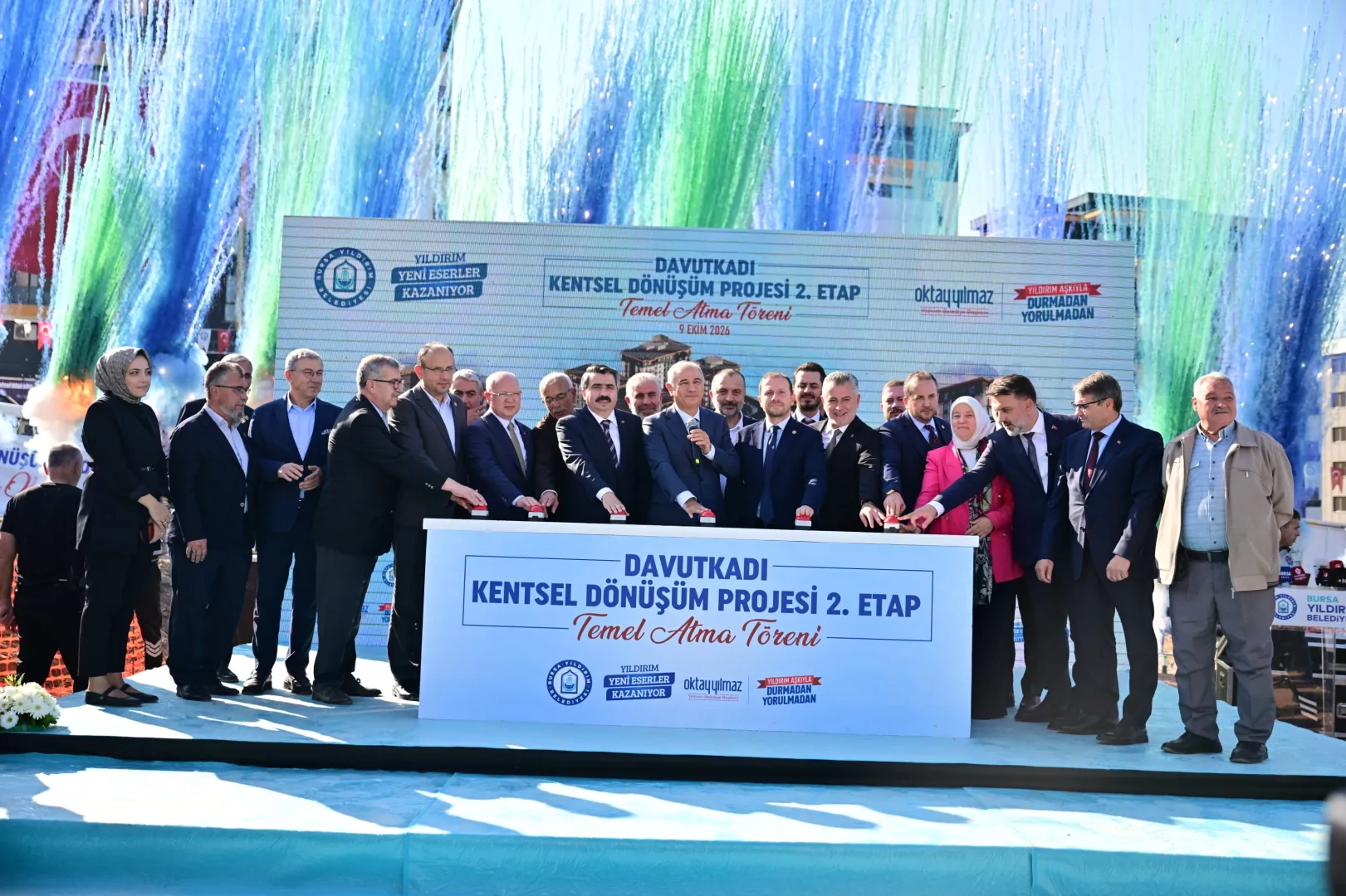 Yıldırım Davutkadı 'kentsel d&ouml;n&uuml;ş&uuml;m'de 2. etaba temel... İlk etapta teslimatlar Kasım'da