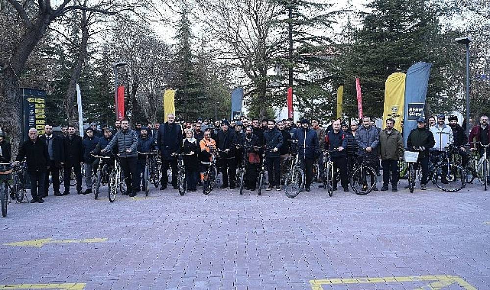 Konya Büyükşehirden “Dünya Kışın Bisikletle İşe Gitme Günü" Etkinliği