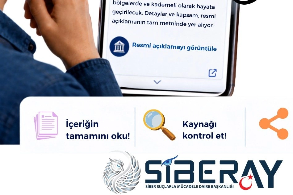 Siberay&rsquo;dan sosyal medya kullanıcılarına 'dezenformasyon' uyarısı