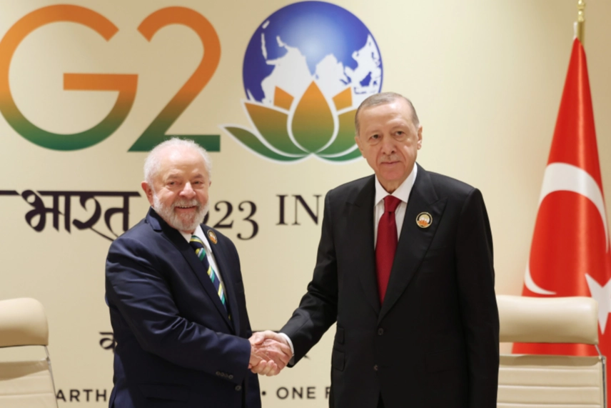 Cumhurbaşkanı Erdoğan Brezilya Devlet Başkanı ile g&ouml;r&uuml;şt&uuml;