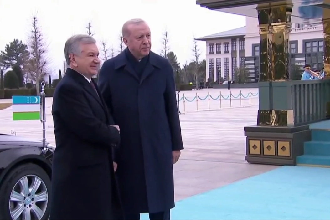 &Ouml;zbekistan Cumhurbaşkanı Mirziyoyev Beştepe'de