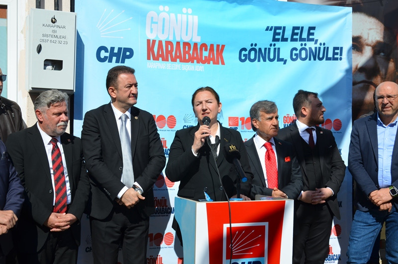 CHP, Karapınar Belediye Başkan Adayı Gönül Karabacak’ı Tanıttı