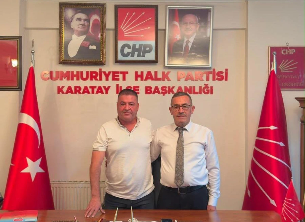 CHP Karatay il&ccedil;e başkanlığı g&ouml;revine Ali Y&uuml;cel getirildi