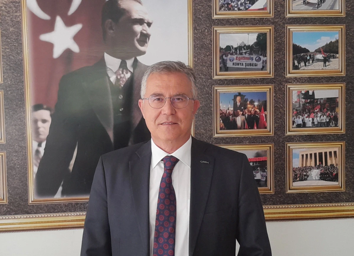 Eğitim-İş Konya Şube Başkanı Ertuğrul: Başöğretmen Atatürk öğretmenlere tarihi bir misyon yüklemiştir