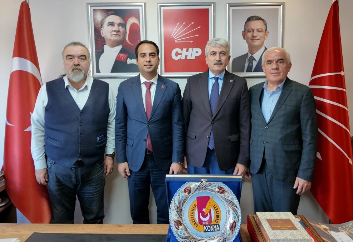 KGC’ den, CHP Konya il Başkanı Türktaş’a hayırlı olsun ziyareti