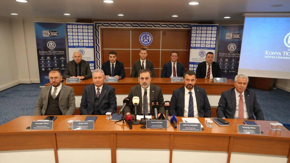 Konya Ticaret Odası Başkanı Sel&ccedil;uk &Ouml;zt&uuml;rk Konya Basınıyla Bir Araya Geldi