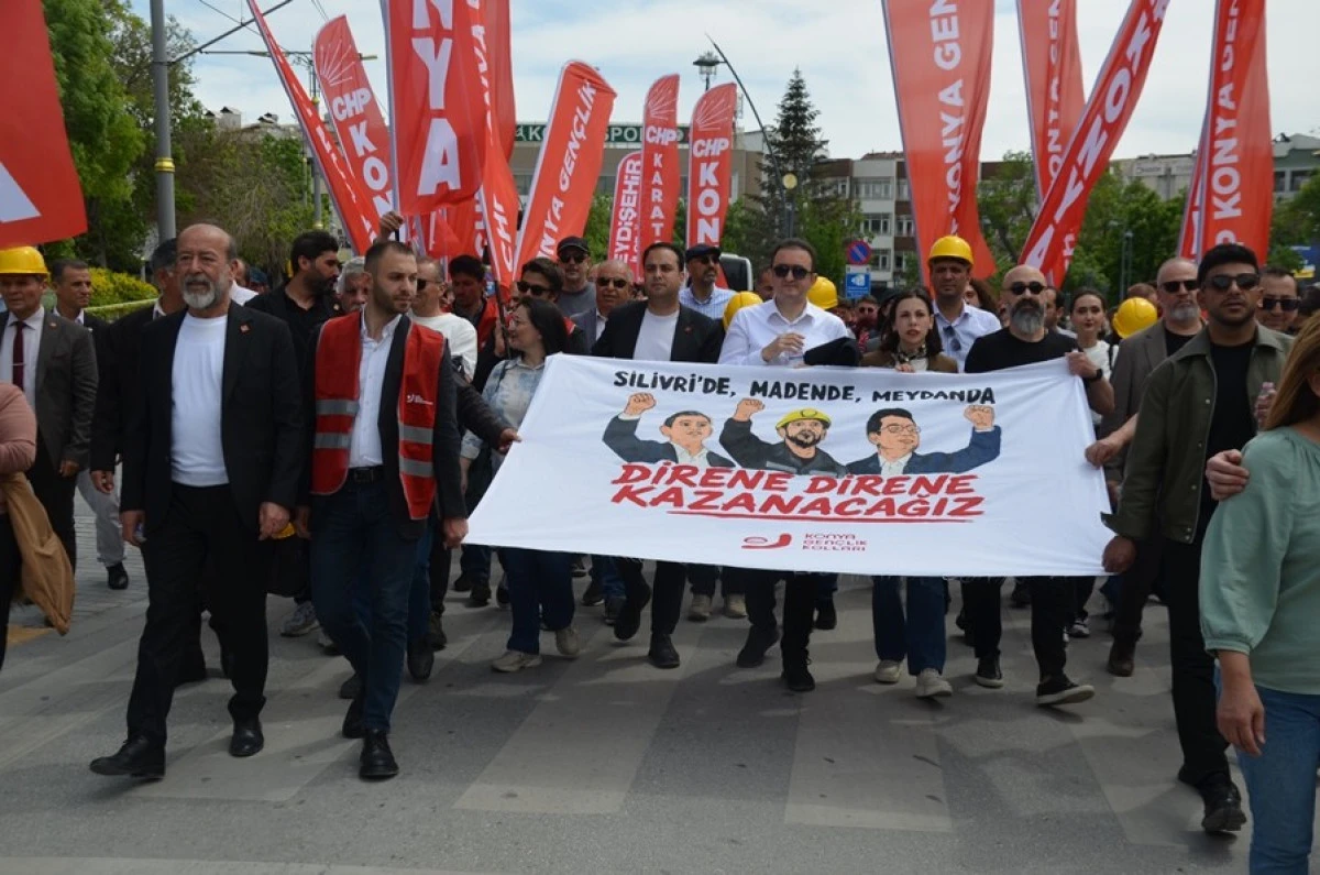 1 Mayıs, Konya&rsquo;da coşkulu kutlandı