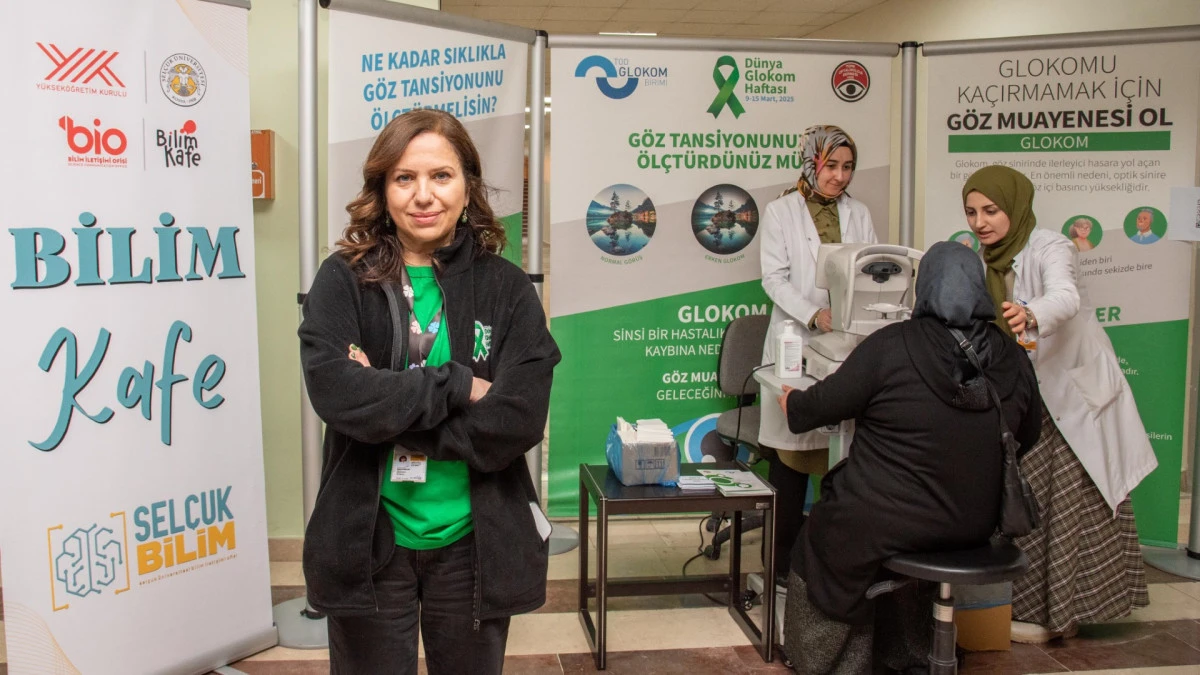 Sel&ccedil;uk &Uuml;niversitesinde kurulan stantta 3 g&uuml;n g&ouml;z tansiyonu &ouml;l&ccedil;&uuml;lecek