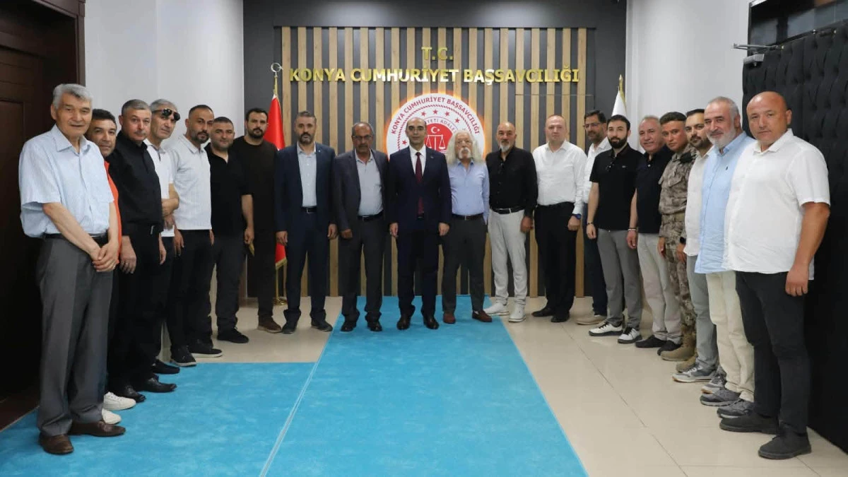 TUR-&Ccedil;EV-DER&rsquo;den Konya Cumhuriyet Başsavcısı Mehmet Uzun&rsquo;a Hayırlı Olsun Ziyareti